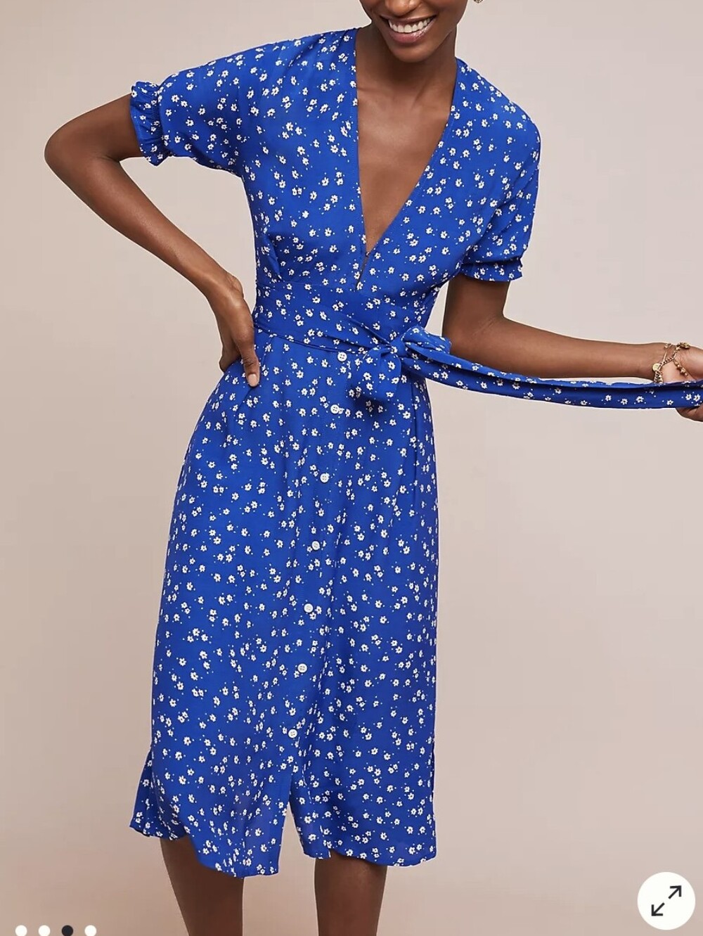 Anthropologie Faithfull The Brand Farah Buttondown Dress